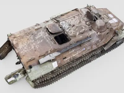 MT-LB multi-purpose towing vehicle amphibious tracked armored 3D model