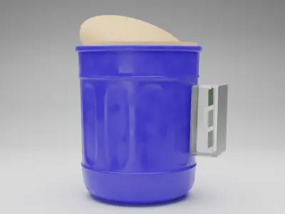 IOT Based Smart Dust Bin Prototype  3D model