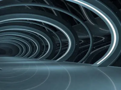 Sci Fi Interior 3D model 2