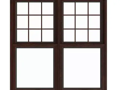Wooden Window 16 3D model