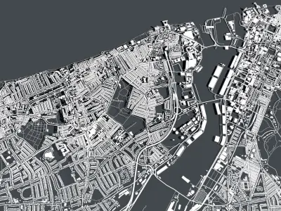 Cityscape Liverpool United Kingdom 3D model