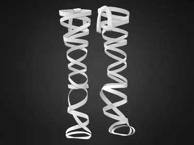 Wrap Heels Low-poly 3D model