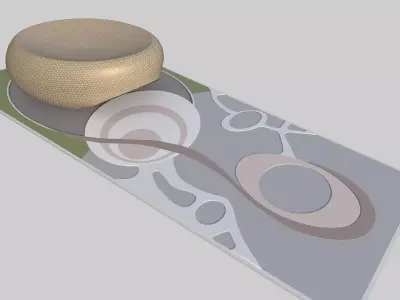 Futuristic Dome Environment Low-poly 3D model