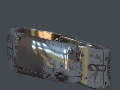 Gas mask helmet 3d model scifi Low-poly 3D model Low-poly 3D model