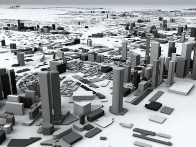 Singapore Streets and Buildings 3D model