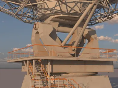 satellite dish 3D model