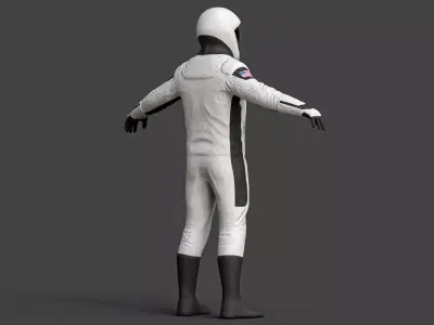  SpaceX Spacesuit SpaceX IVA Suit Dragon Starman 01 Low-poly 3D model