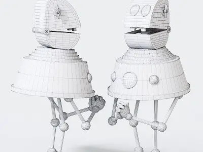 The Mystery of the Third Planet Robot 3D model