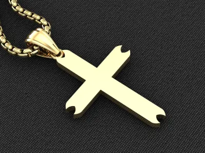 Cross Light Gold 3CP073 3DM STL 3D print model