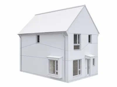 Neighborhood Houses P20 Low-poly 3D model