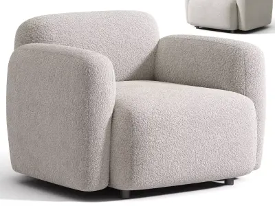 Canape Et Fauteuil Swell Jonas Wagell Armchair 3D model