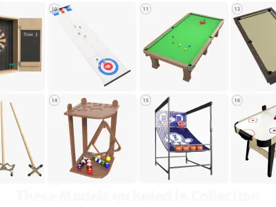 Entertaining games 3D model