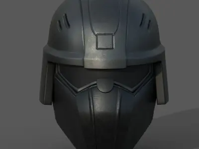Helmet scifi military combat 3d futuristic technology fantasy  Low-poly 3D model