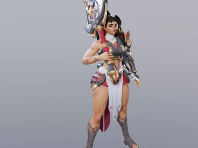 Woman Warrior 3D print model