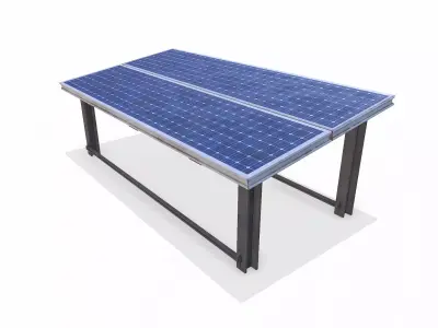 Solar Panel Low-poly PBR Low-poly 3D model