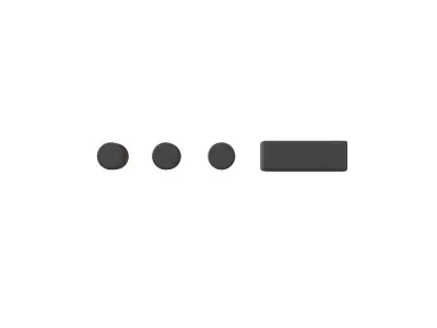 Morse Code V v1 001 Low-poly 3D model