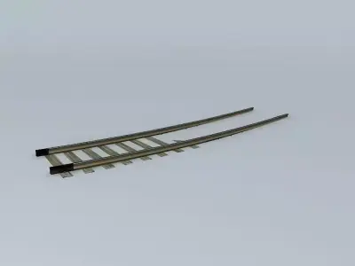 Eco Rail USA Curve Old Steam Days Free 3D model