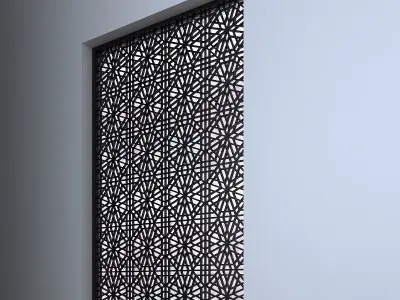 3d screen window Low-poly 3D model