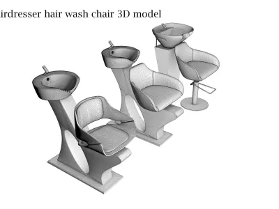 Hair Salon Chair 3D model 3D model