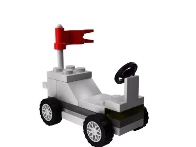 space Vehicle lego Low-poly 3D model