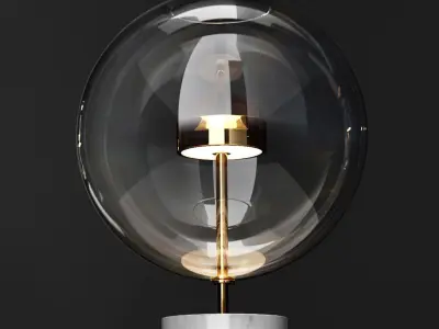 Giopato and Coombes Bolle Soffio table lamp 3D model