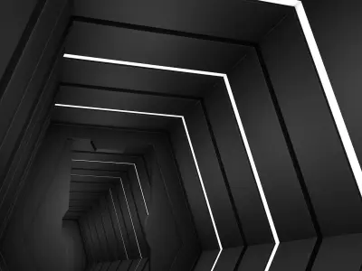 Sci Fi Tunnel 3D model 26