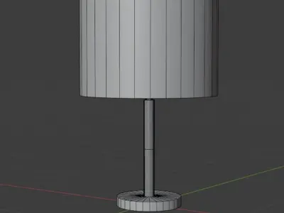 Minimal modern lamp Low-poly 3D model