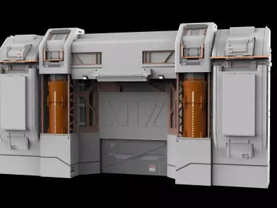 sci-fi Architectural element 12 3D model