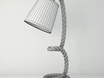 Nautical Rope Table Lamps 4 3D model