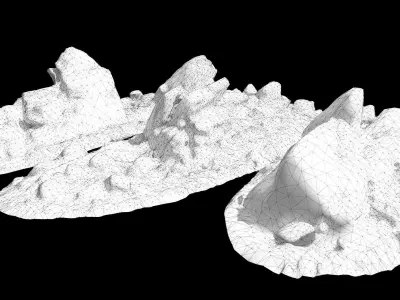 Parts Cluster Sandstone01 3D model