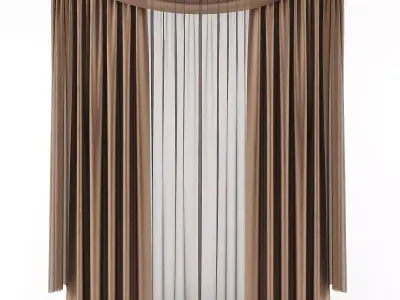 Curtain 3D model 128 3D model