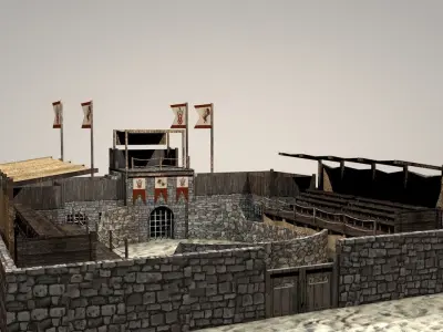 Battle Arena v2 Low-poly 3D model