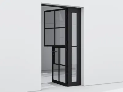 Aluminium door 249 3D model
