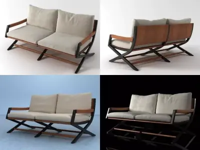 Emily bench 3D model