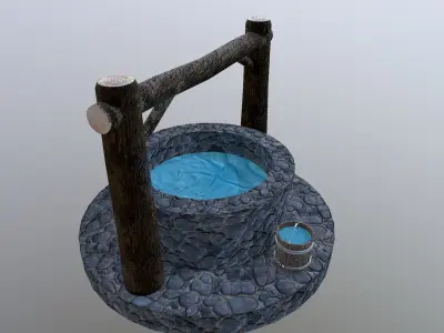 Water Well  Free low-poly 3D model