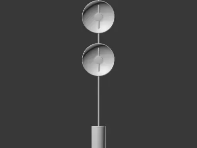 Louis Weisdorff Multi lite Floor Lamp 3D model