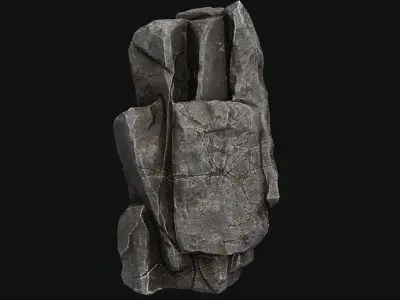 Gameready Realistic Rock 3D Model Low-poly 3D model