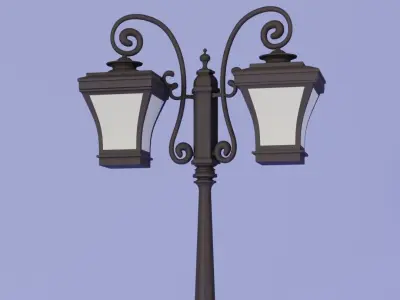 Street Lamp 3D model 17