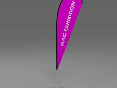 Flag Exhibition 04 3D model