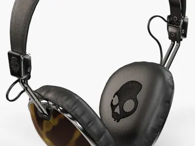 Skullcandy Navigator Tortoise headphones 3D model