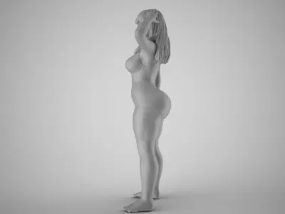 Plain Girl 6 3D print model
