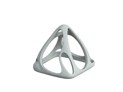 SciFi Cube Object No 58729 Low Poly Shape Low-poly 3D model