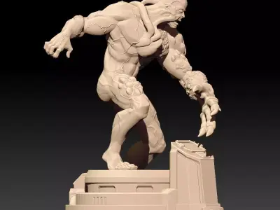 RE1 Tyrant Miniaure 3D model