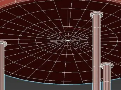 eglo-wilmcote-43126 three light ceiling fixture 3D model