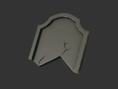 STYLIZED GRAVEYARD PACK Low-poly 3D model