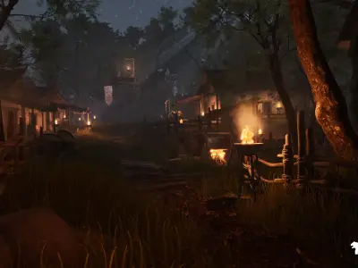 Bandit Valley Village Low-poly 3D model