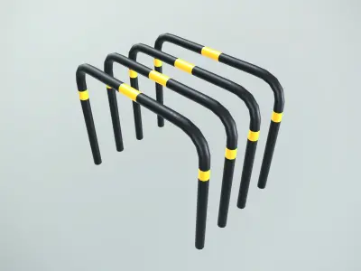 Cycle stand Low-poly 3D model