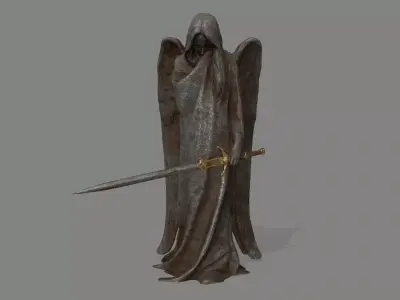 Angel Statue 3 Low-poly 3D model buy
