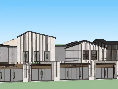 retail shop market bazar 3d model 3D model