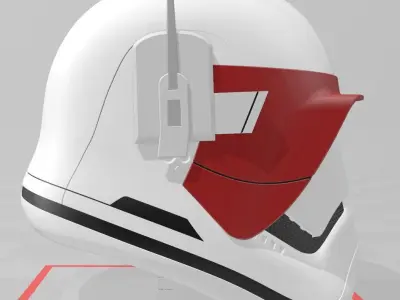 Lt Gauge FOTK Visor First Order Stormtrooper 3D print model
